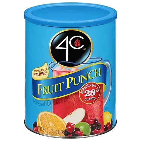 4-C Foods Fruit Punch Drink Mix - 58 oz