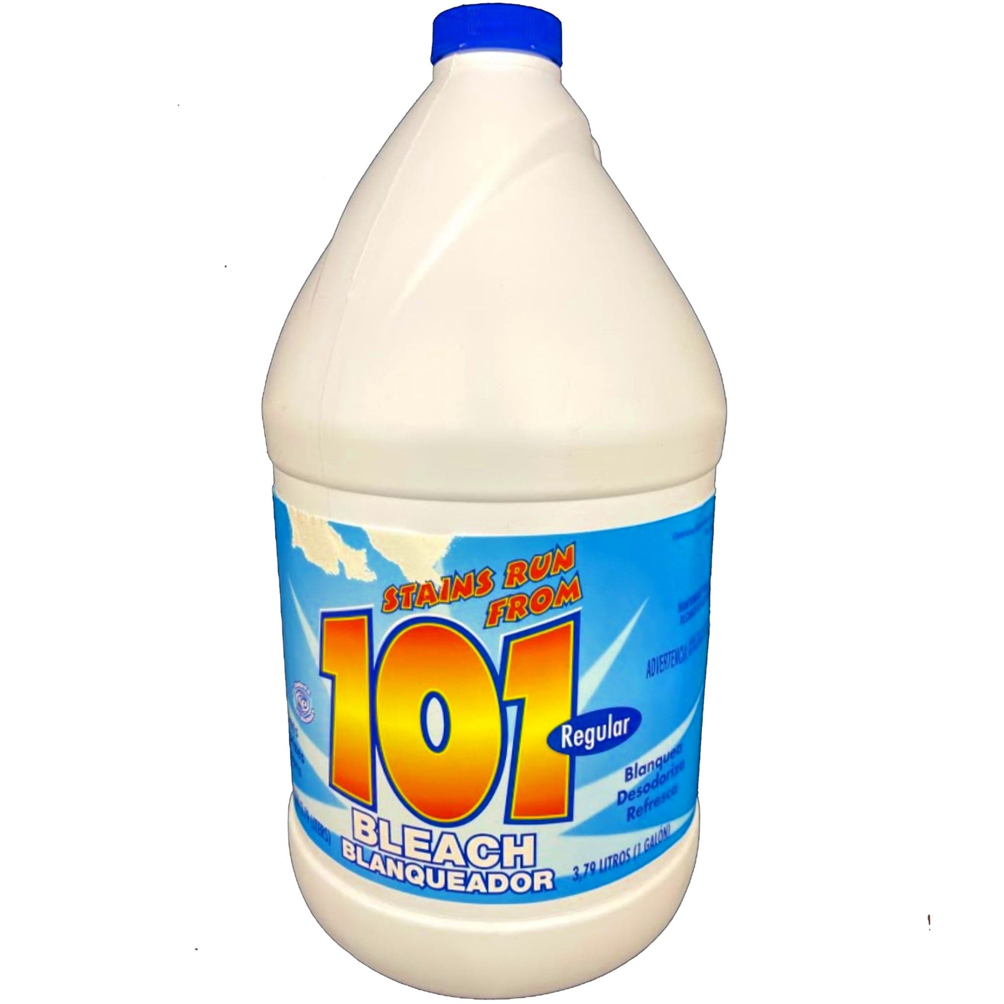 101 Regular Cleaning Low Strength 10% Bleach Bottle - 1 Gallon (3.79 L)