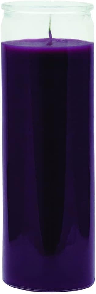 7 Day Candles Purple 1 Slice