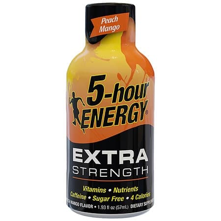 5 Hour Energy Extra Strength Energy Shot - Peach Mango 1.93 oz