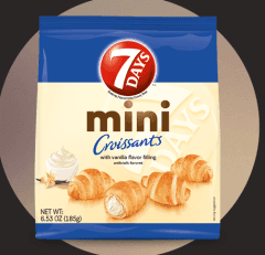 7 Days Mini Vanilla Croissants - 2.12 oz, 5 ct