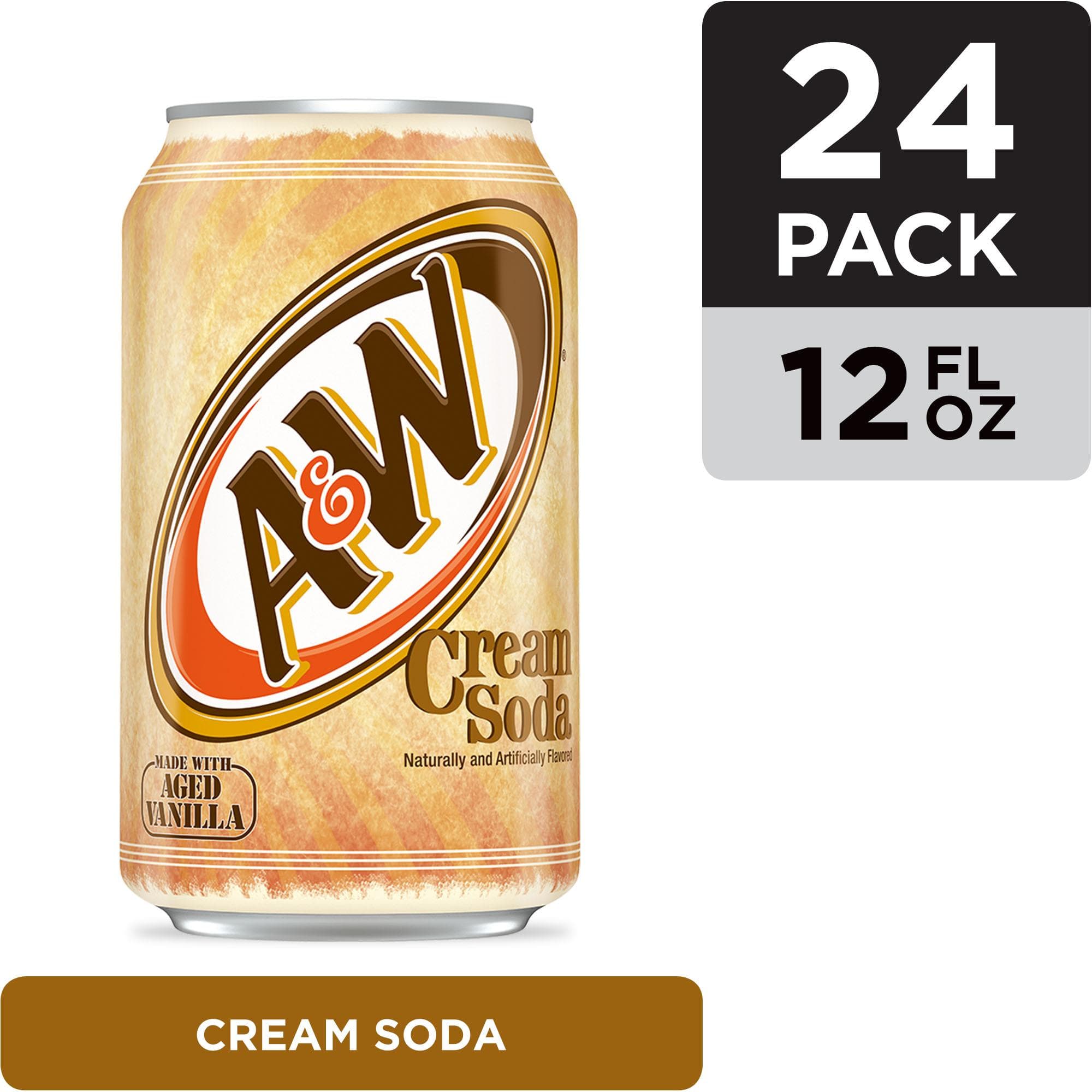 A&W Cream Soda Cans - 12 oz