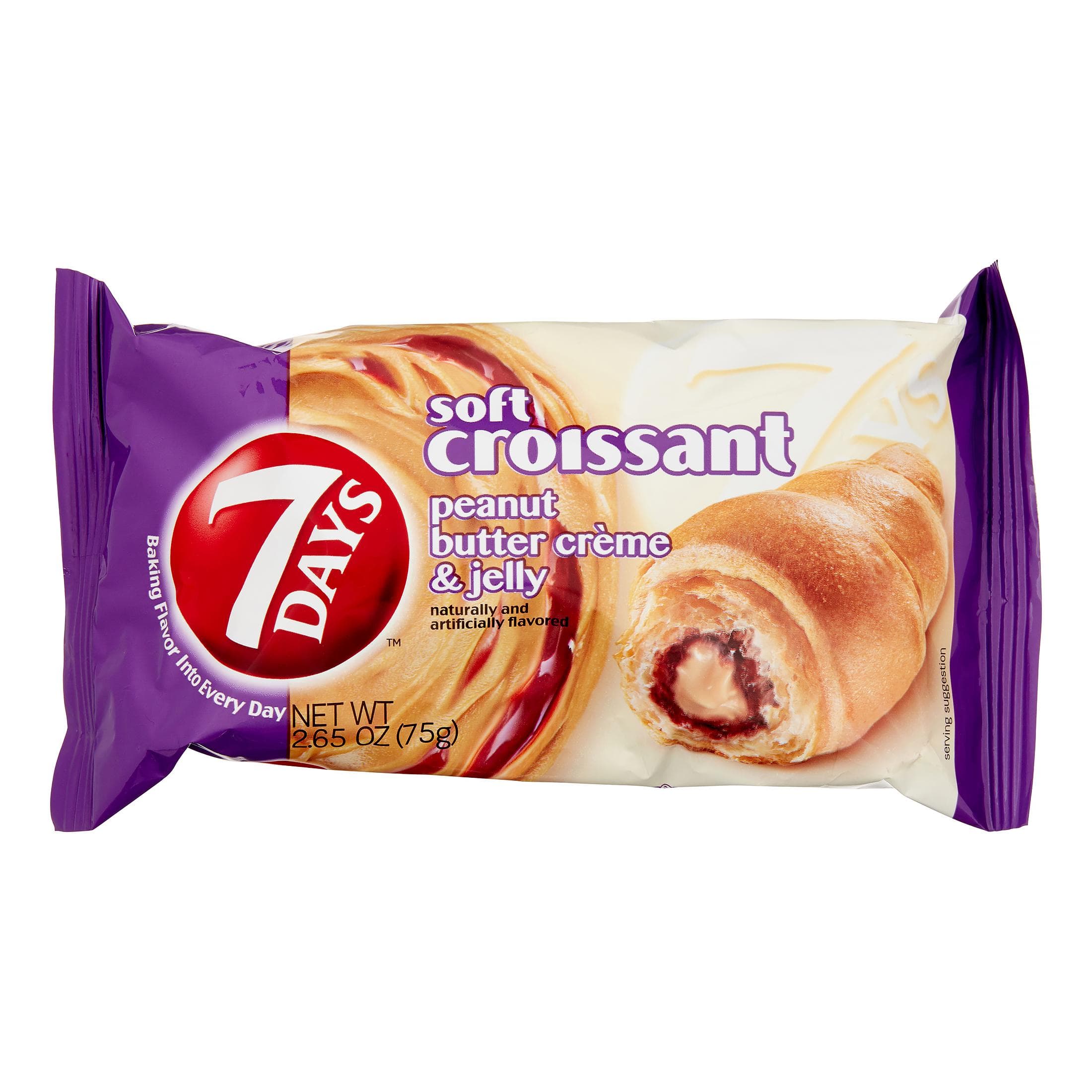 7 Days Soft Croissant Peanut Butter & Jelly 2.65 oz, 6ct