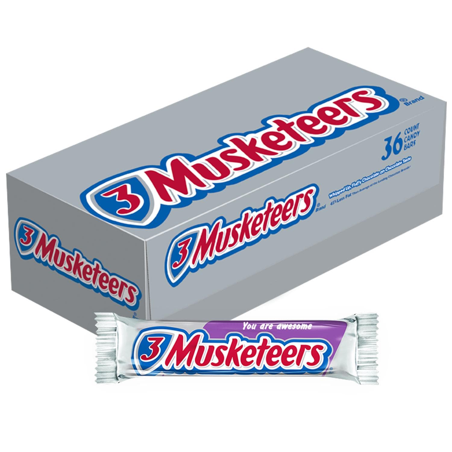 3 Musketeers Bar 1.92 oz - 36 Ct