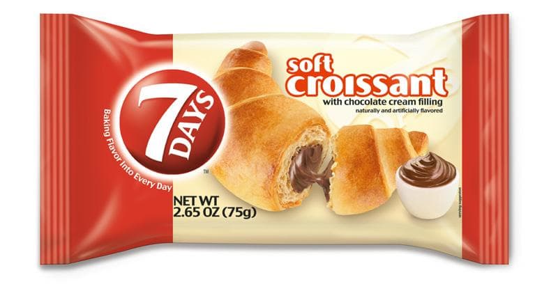 7 Days Soft Croissant Chocolate 2.65 oz, 6ct