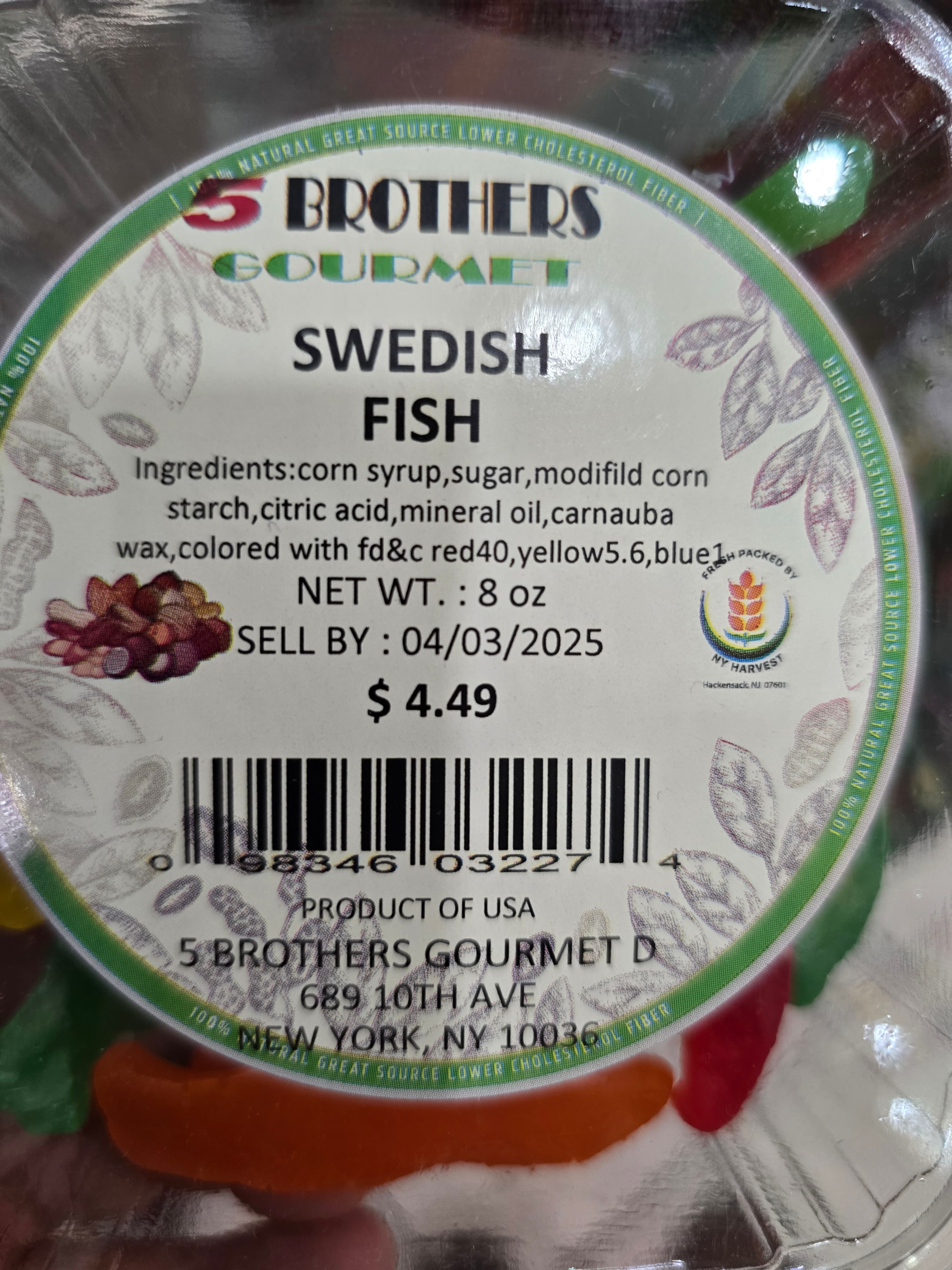 5 Brothers Gourmet Swedish Fish - 8 oz